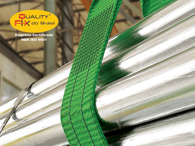 Como identificar a capacidade de carga de uma cinta de elevação