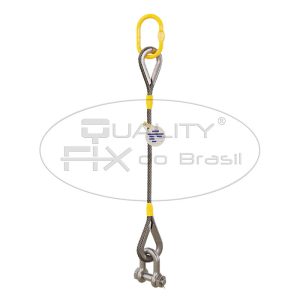 Linga de Cabo de Aço com Anel de Sustentação e Manilhas - Quality Fix